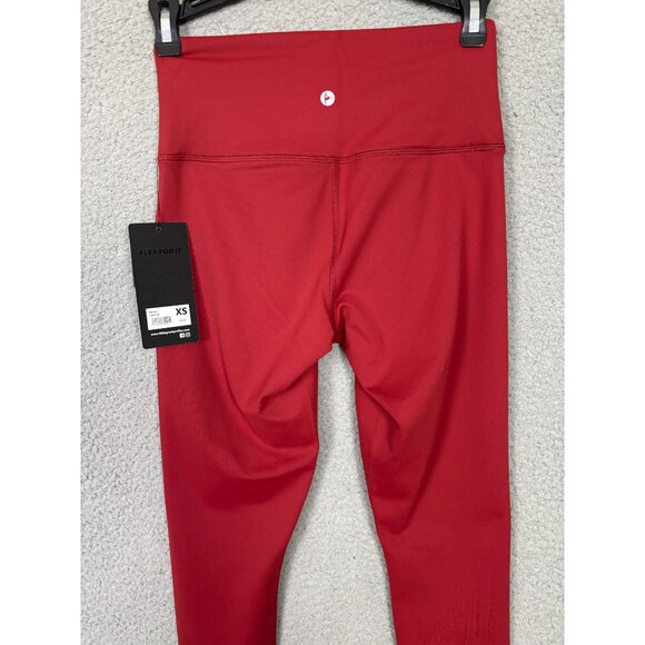 90 Degree by Reflex High Waist Power Flex Tummy Control Leggings Sangria XS NWTs - Picture 4 of 7